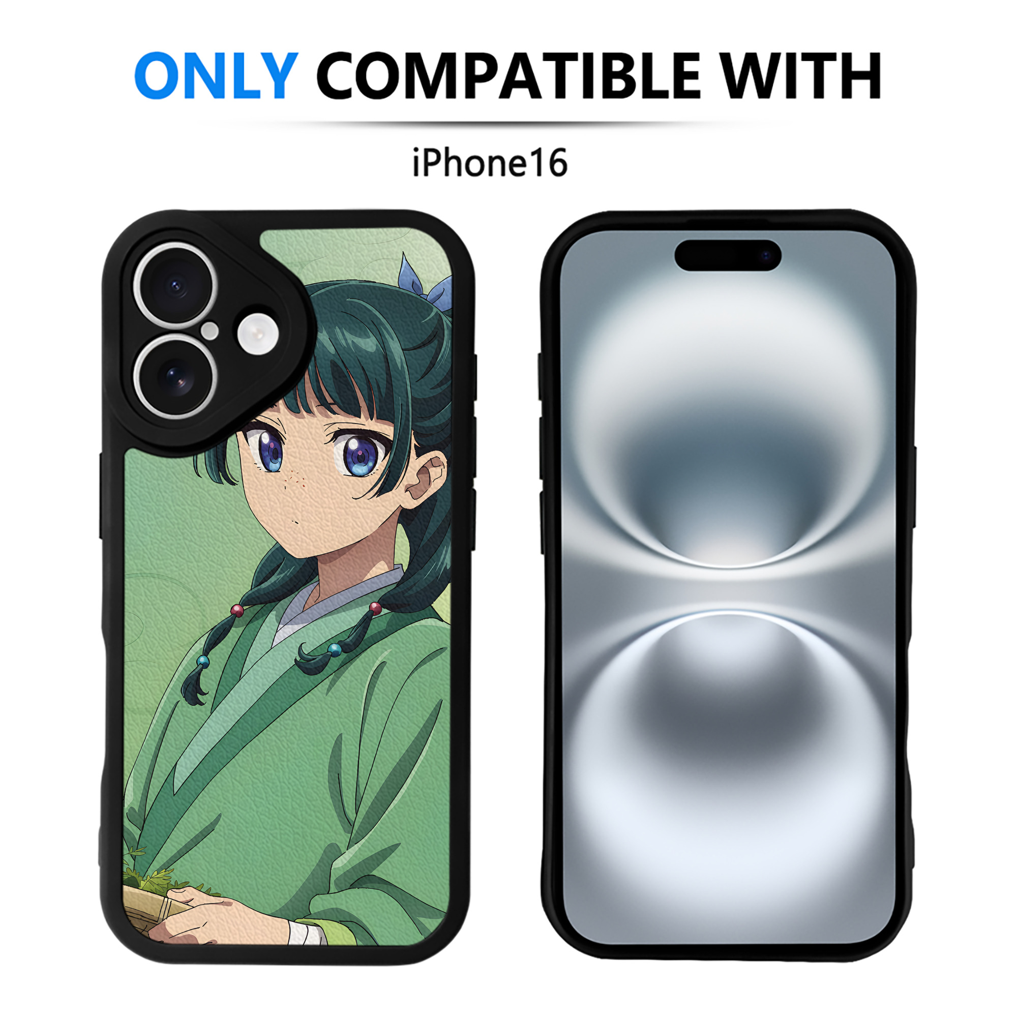 （画像用） 薬屋のひとりごと The Apothecary Diaries 【iPhone 16シリーズ対応】シリコンスマホケース（レザー調） 材質：シリコン